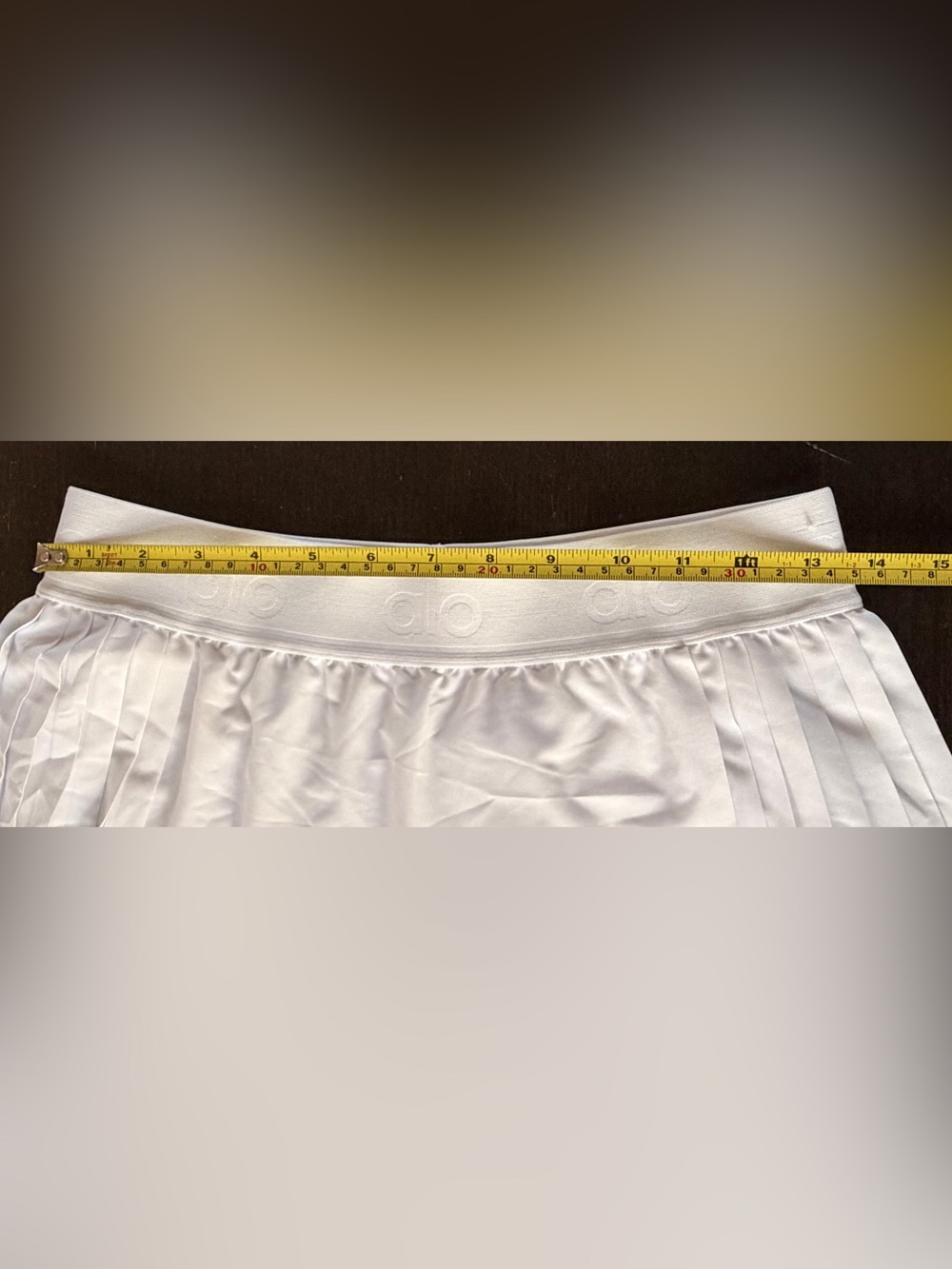 ALO Aces White Pleated Wrap Tennis Skirt - Picture 9 of 10